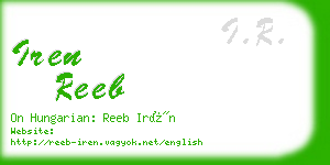 iren reeb business card